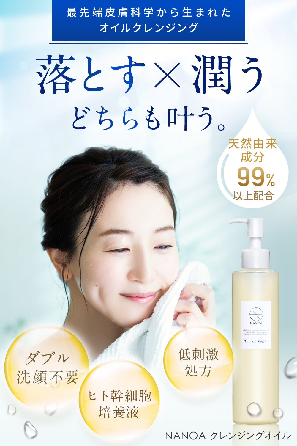 クレンジング・メイク落とし nanana SCクレンジングオイル – 【公式オンラインストア】NANOA