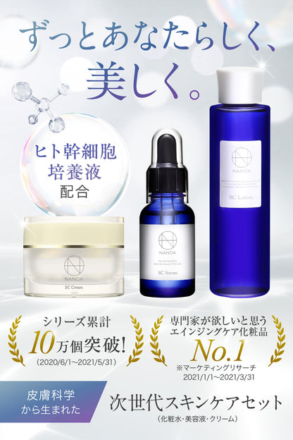 スキンケアセット（化粧水・クリーム・美容液）単品