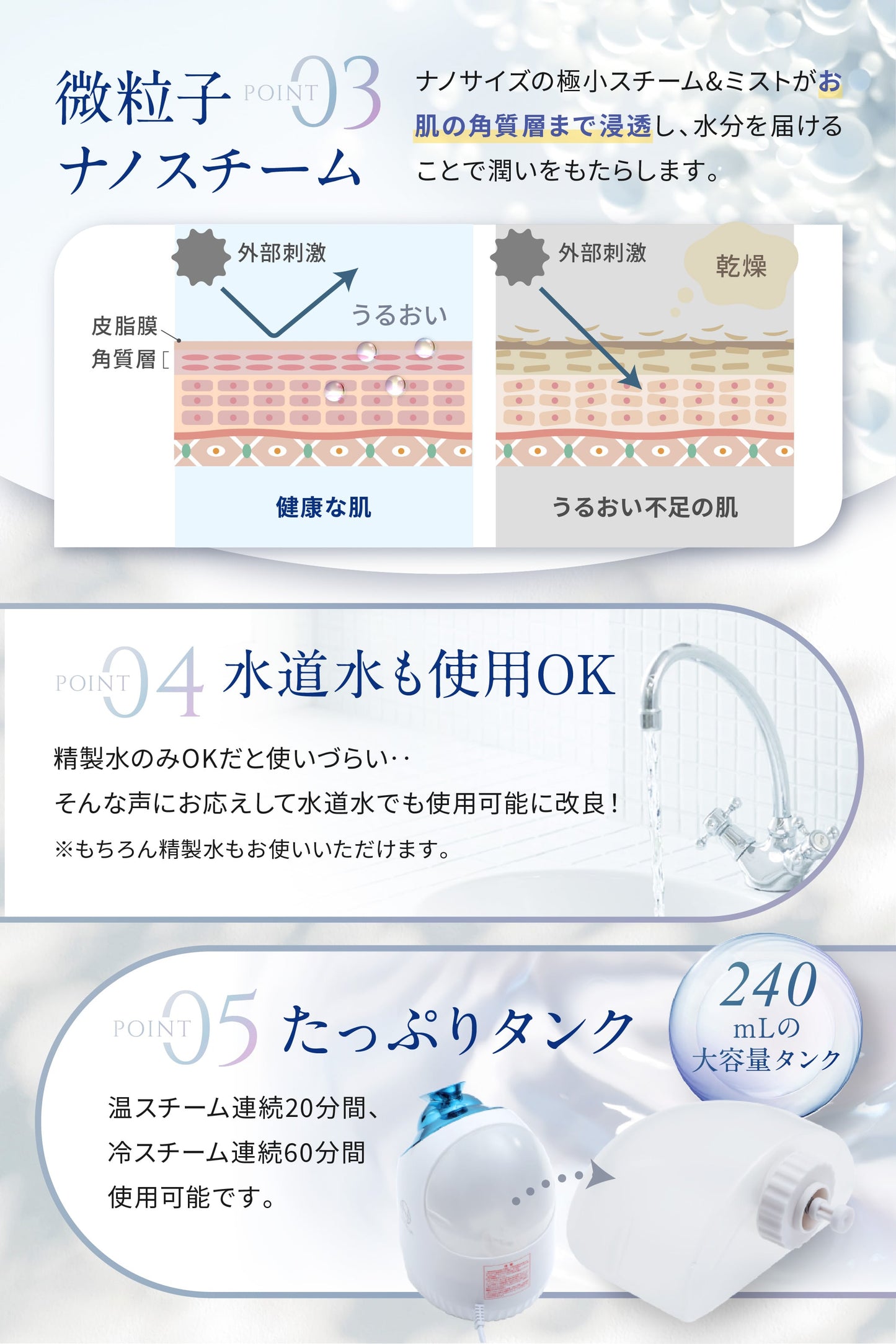 リフティア フェイススチーマー