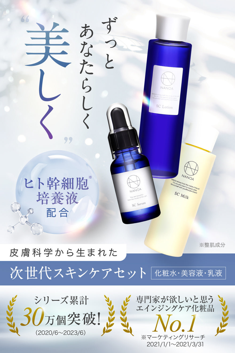 スキンケアセット（美容液・化粧水・乳液） – 【公式オンラインストア
