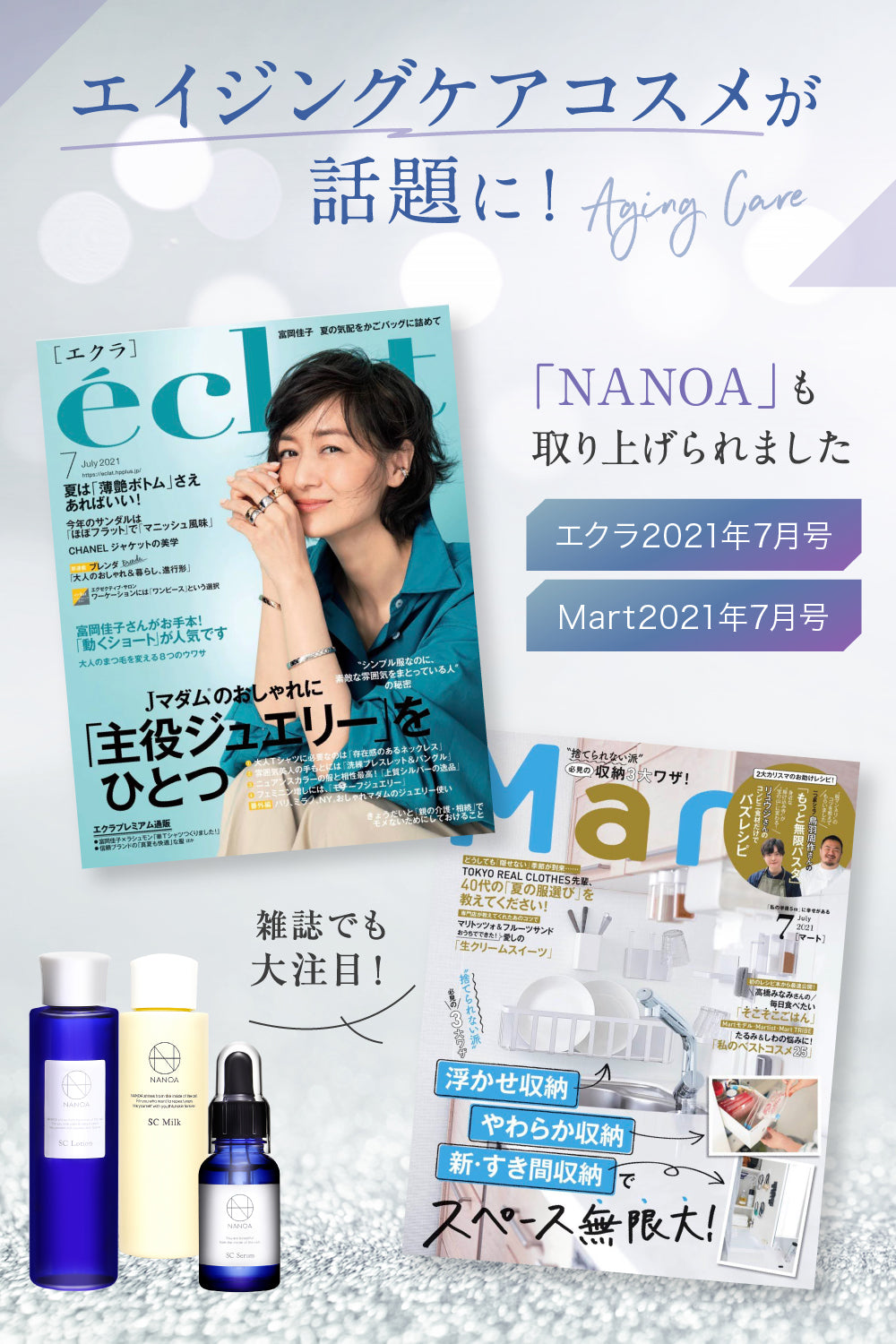 スキンケアセット（美容液・化粧水・乳液）